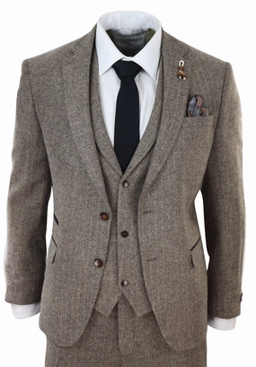3 Piece Herringbone Suit 281