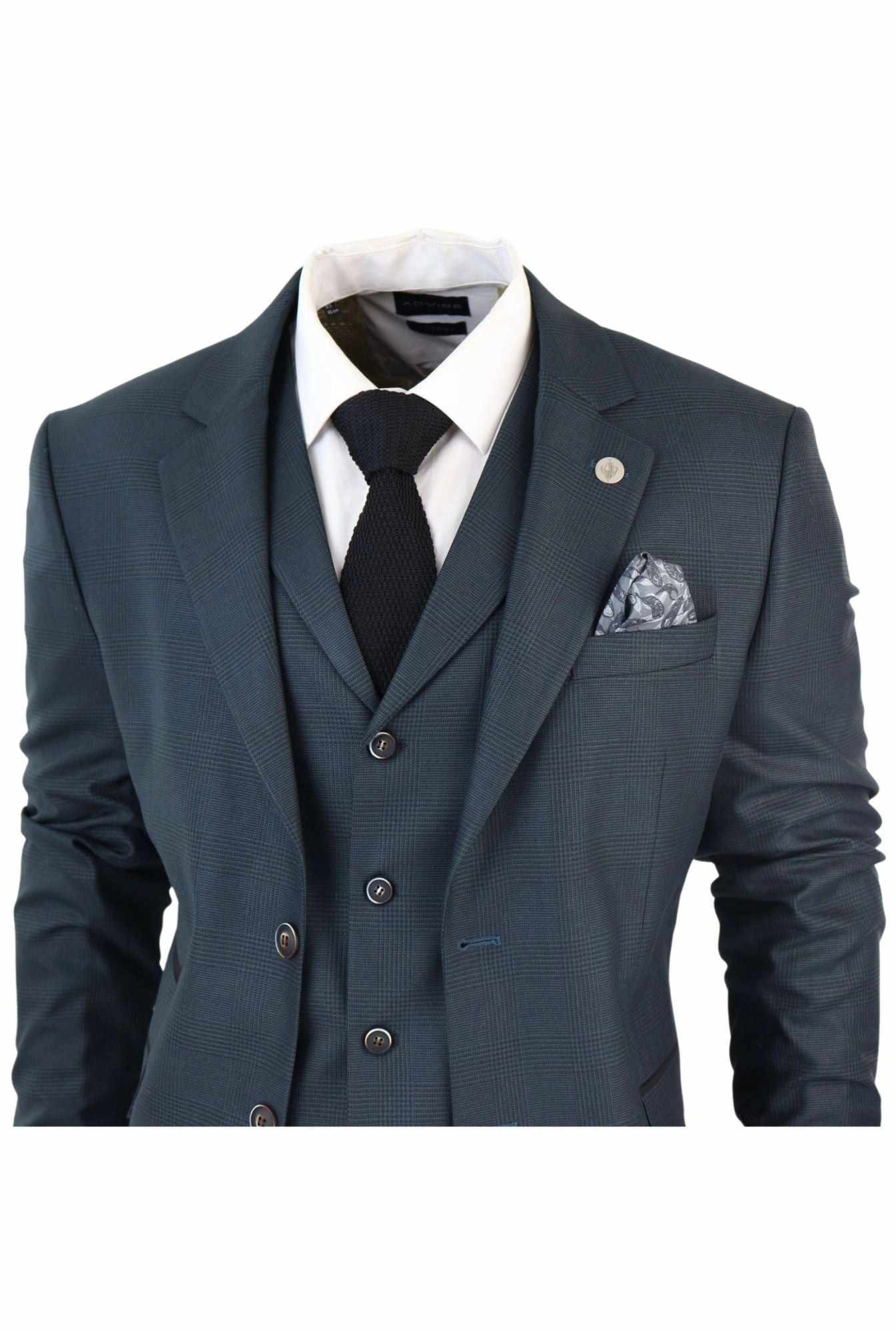 AK-07 Herringbone Tweed 3 Piece Suit