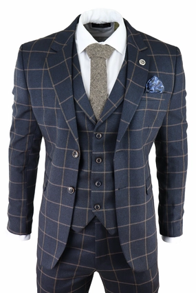 AK-15 Herringbone Tweed 3 Piece Suit