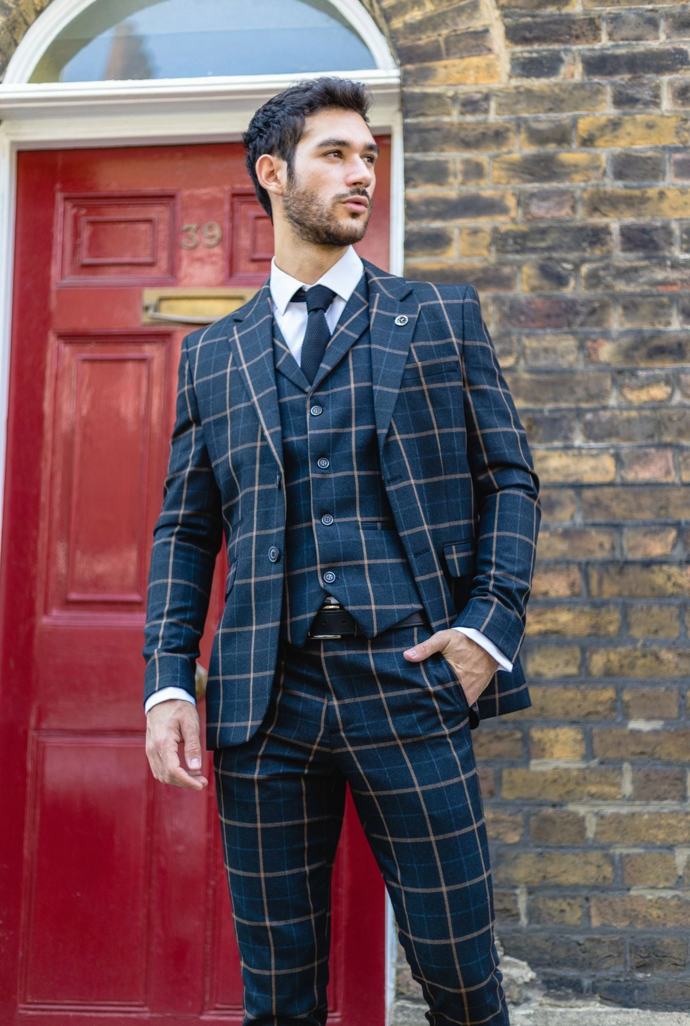 AK-15 Herringbone Tweed 3 Piece Suit