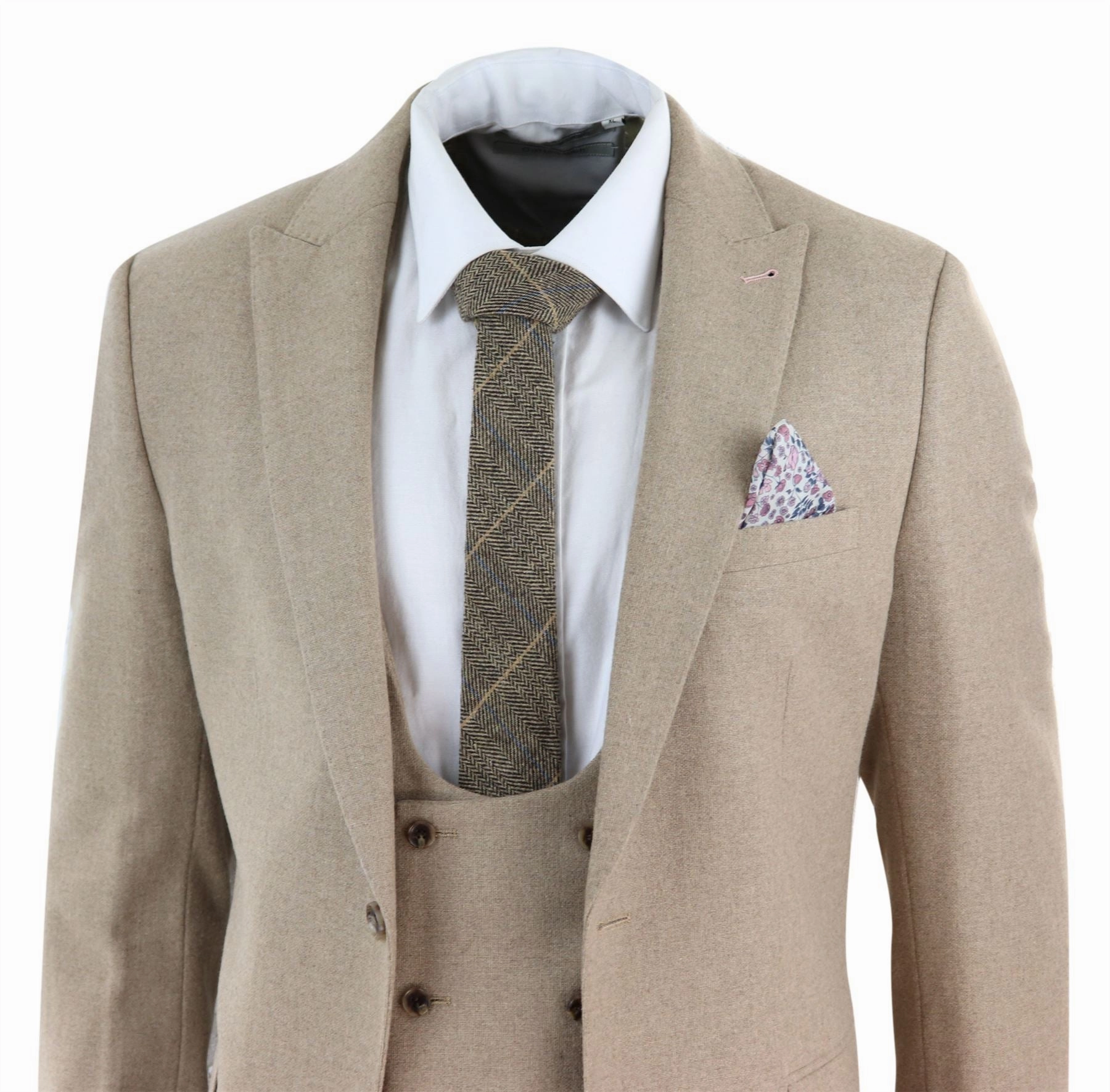 AK-23 Herringbone Tweed 3 Piece Suit