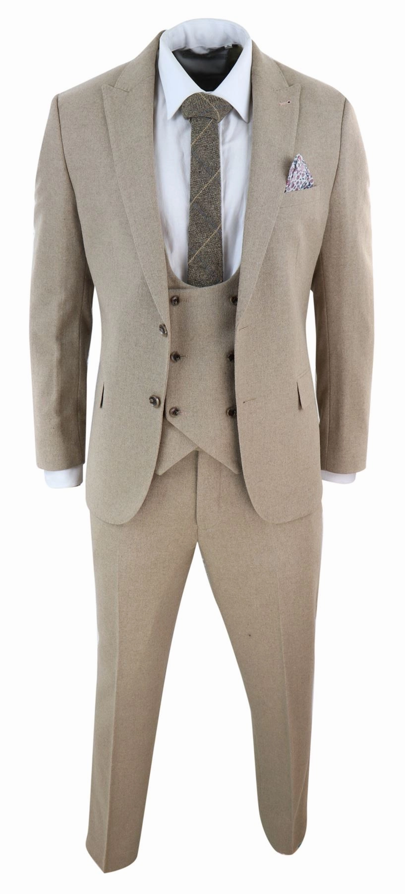 AK-23 Herringbone Tweed 3 Piece Suit