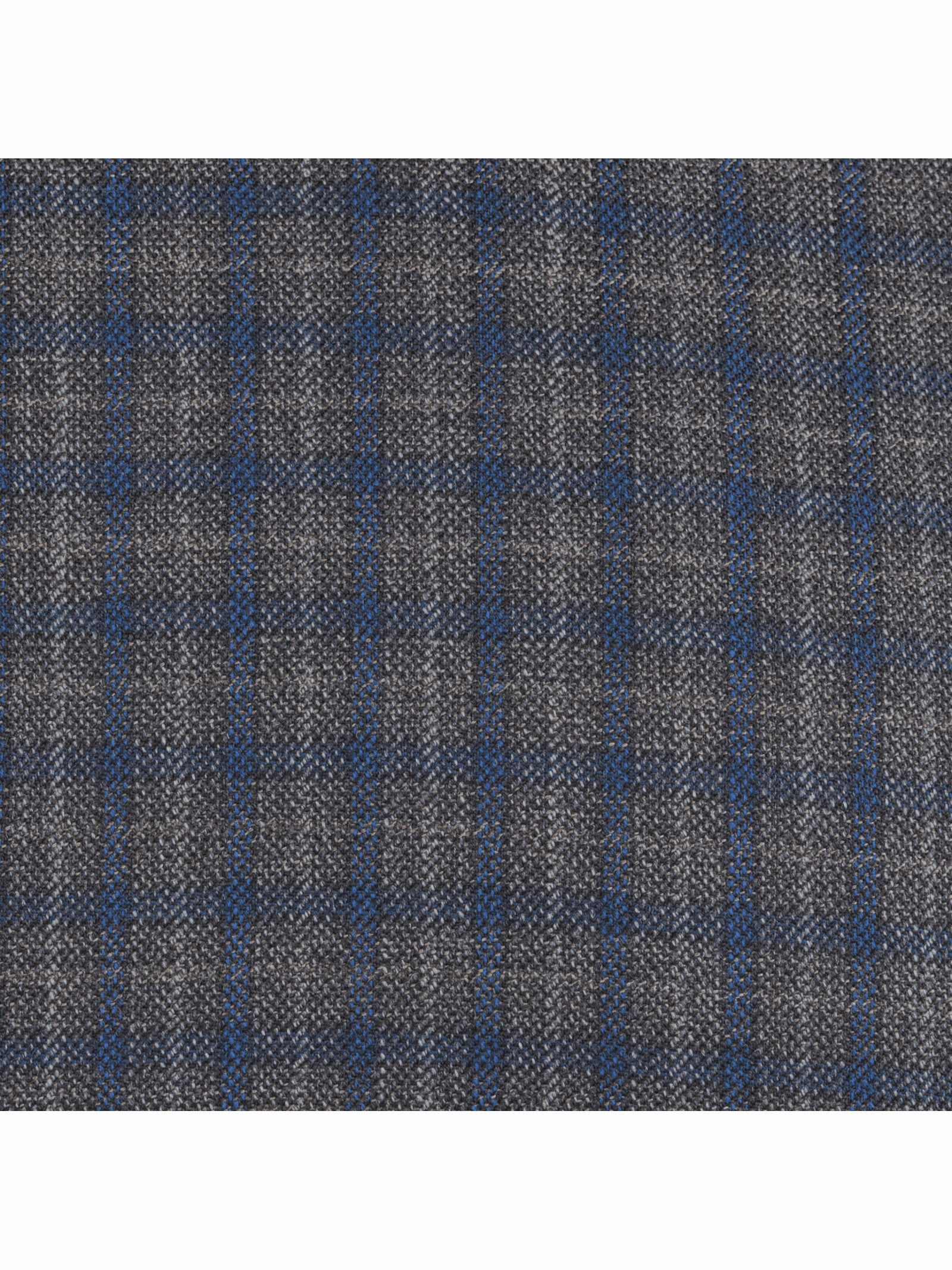 Arthur Black Slim Fit Grey Blue Check Light Flannel Reda Wool Suit