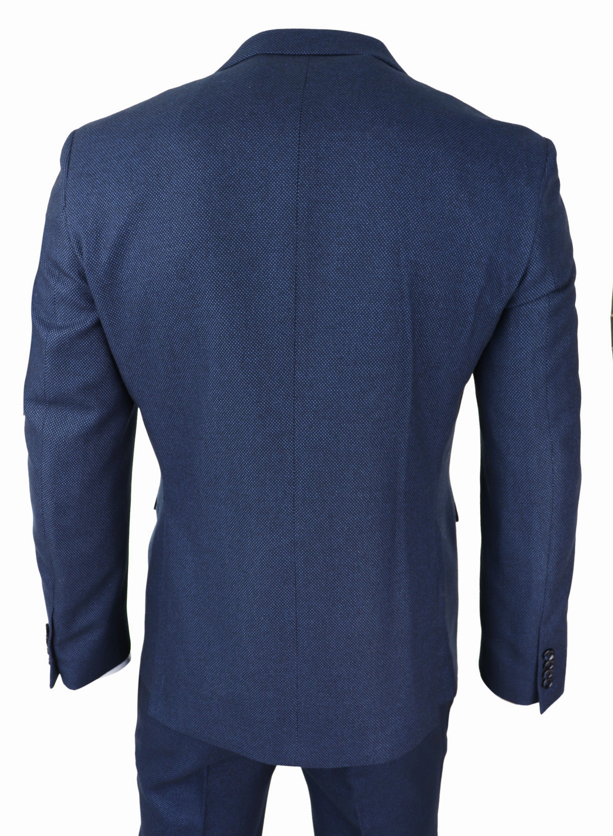 Arthur Blue 3 Piece Suit Birdseye Suit
