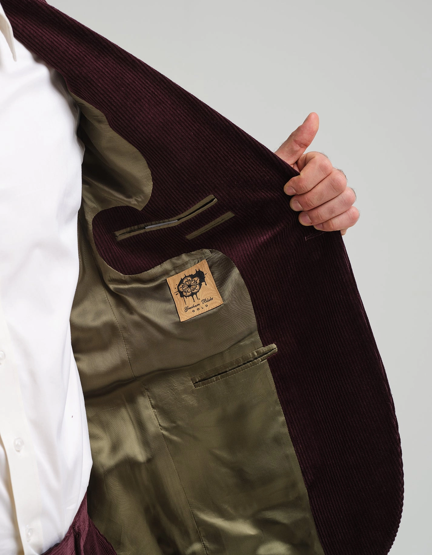 Aubergine Corduroy Suit