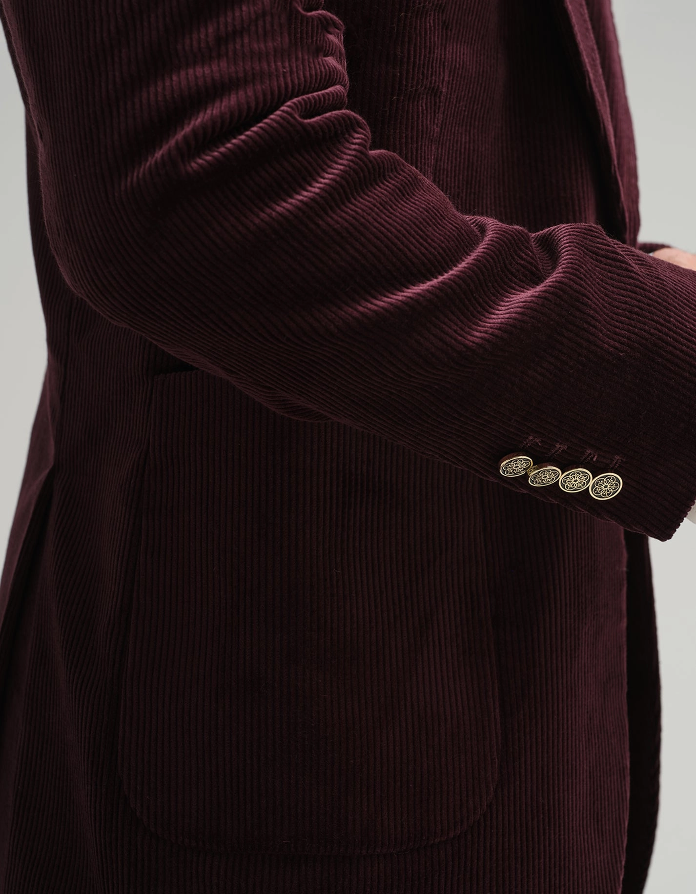 Aubergine Corduroy Suit