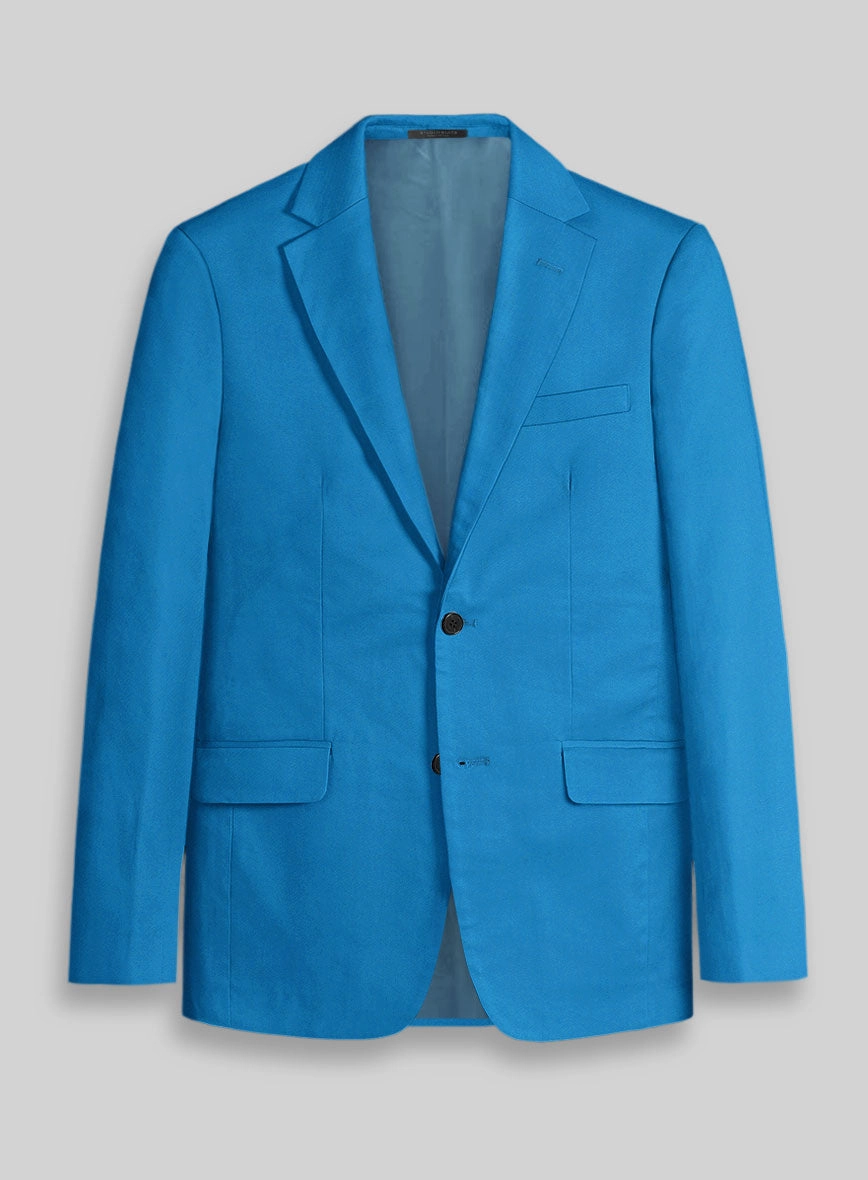 Azure Napoli Stretch Light Weight Cotton Suit