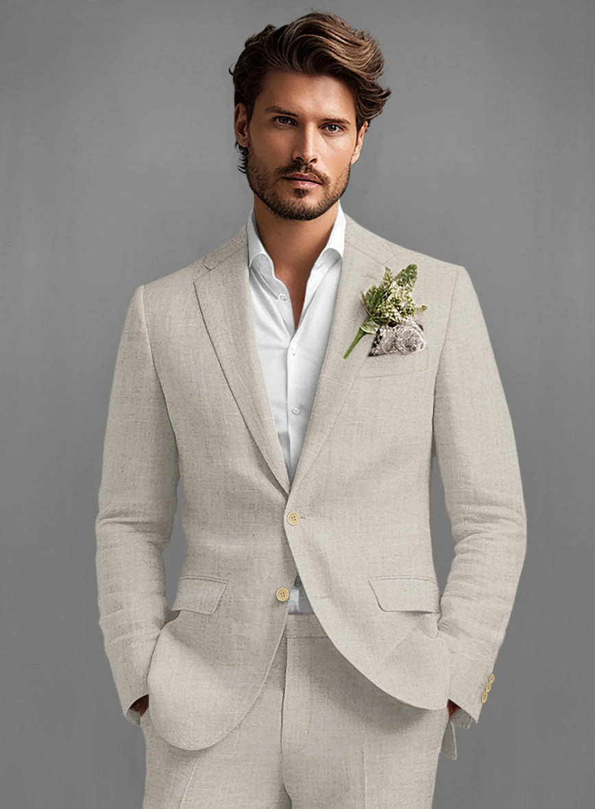 Barn Beige Linen Suit