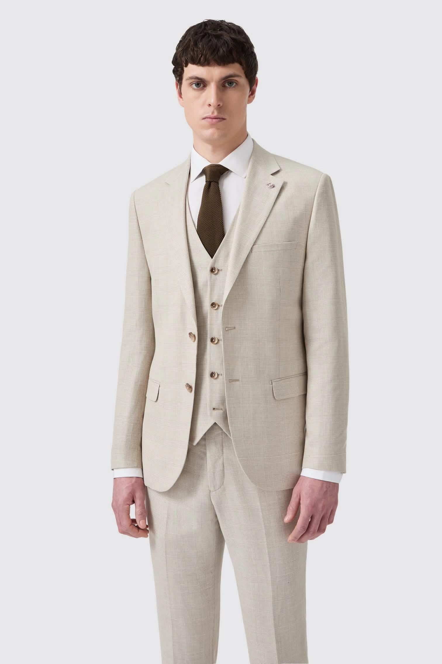 Beckford Slim Fit Grey Check Suit