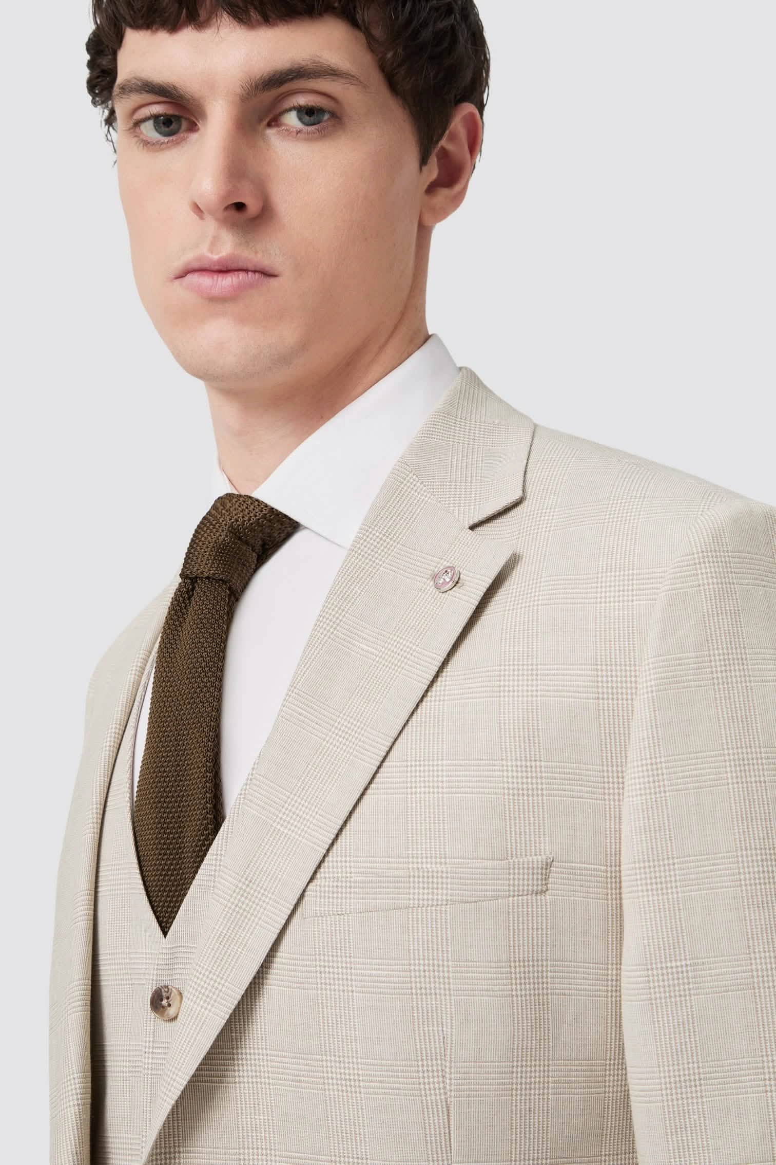 Beckford Slim Fit Grey Check Suit