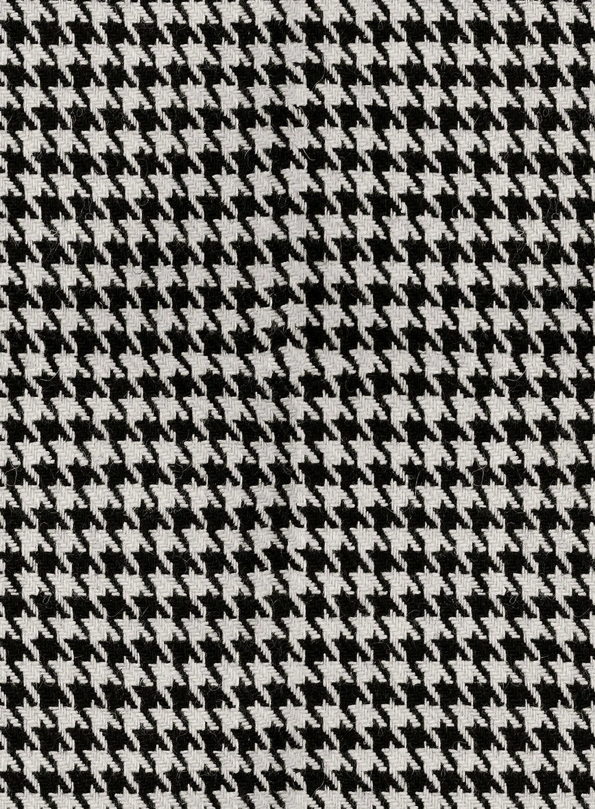 Big Houndstooth BW Tweed Double Breasted Suit