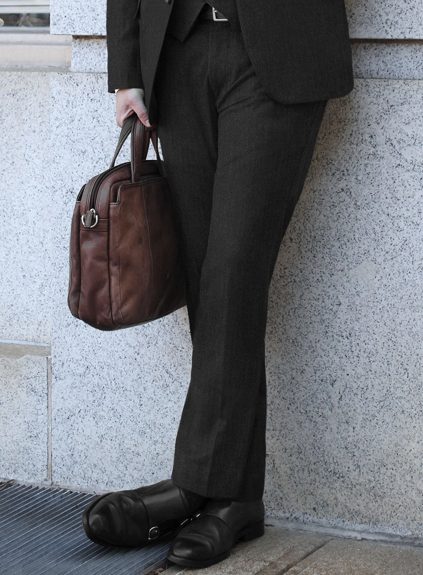 Bristol Charcoal Herringbone Suit
