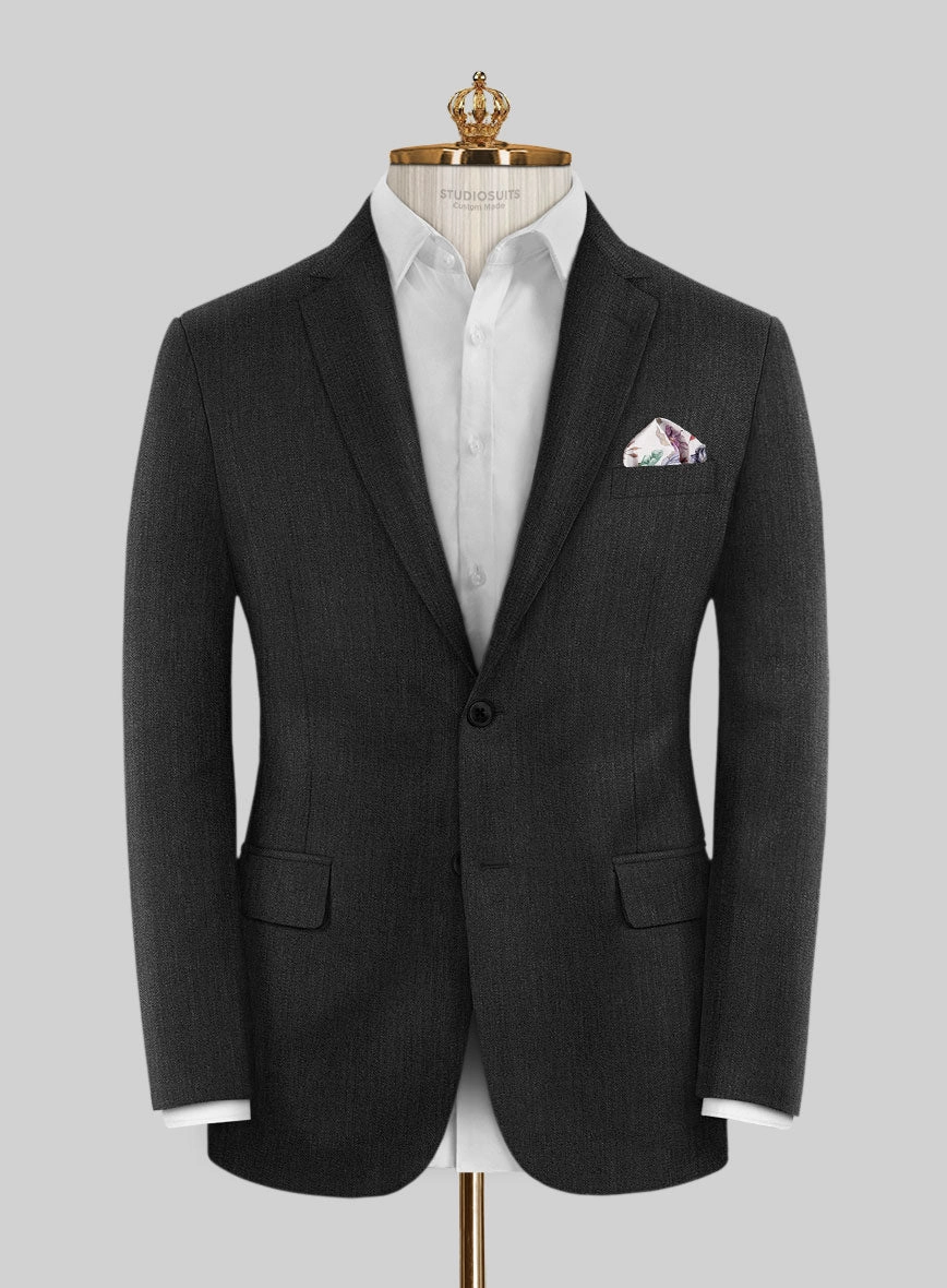 Bristol Charcoal Herringbone Suit