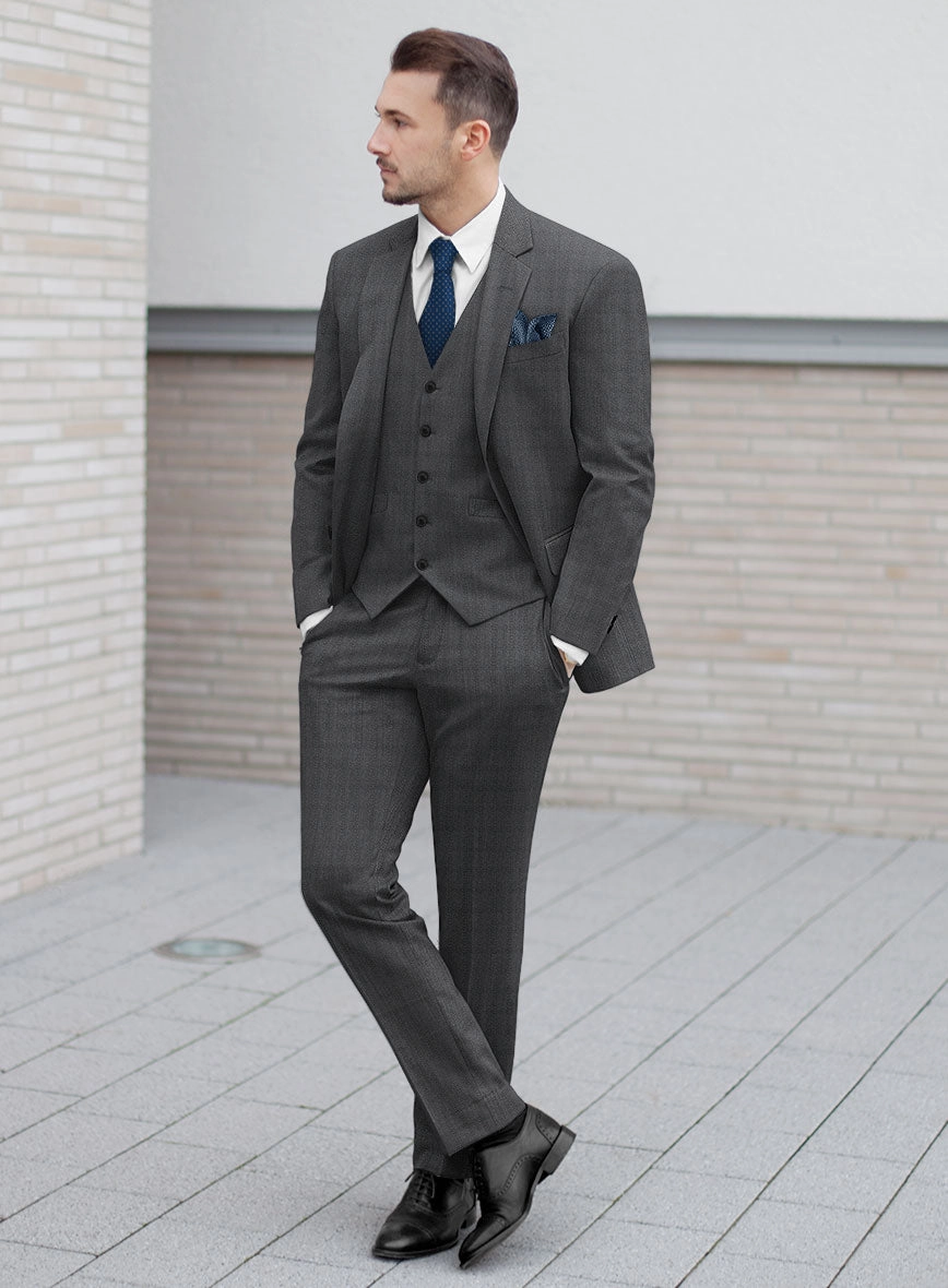 Bristol Puben Gray Checks Suit
