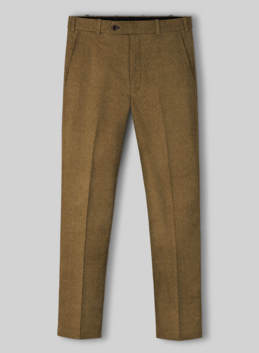 Brown Stretch Pin Corduroy Suit