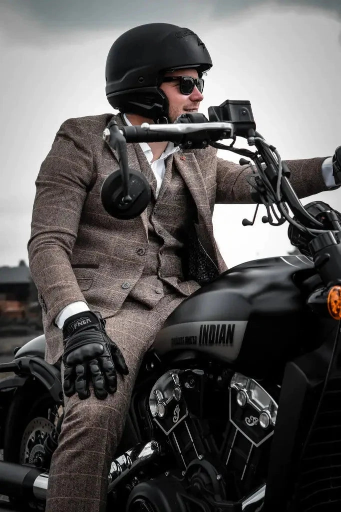 Brown Suit, 3-Piece Suit, Blazer, Waistcoat, and Trousers