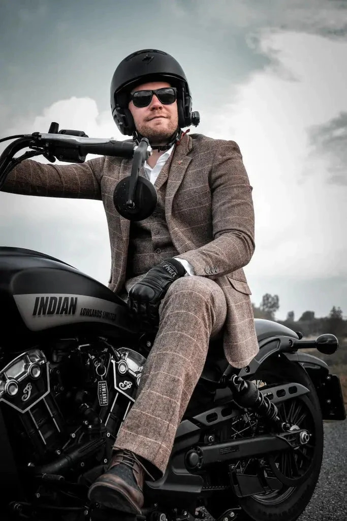 Brown Suit, 3-Piece Suit, Blazer, Waistcoat, and Trousers