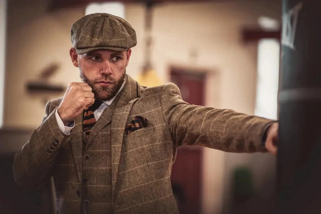 Brown Suit, 3-Piece Suit, Blazer, Waistcoat, and Trousers