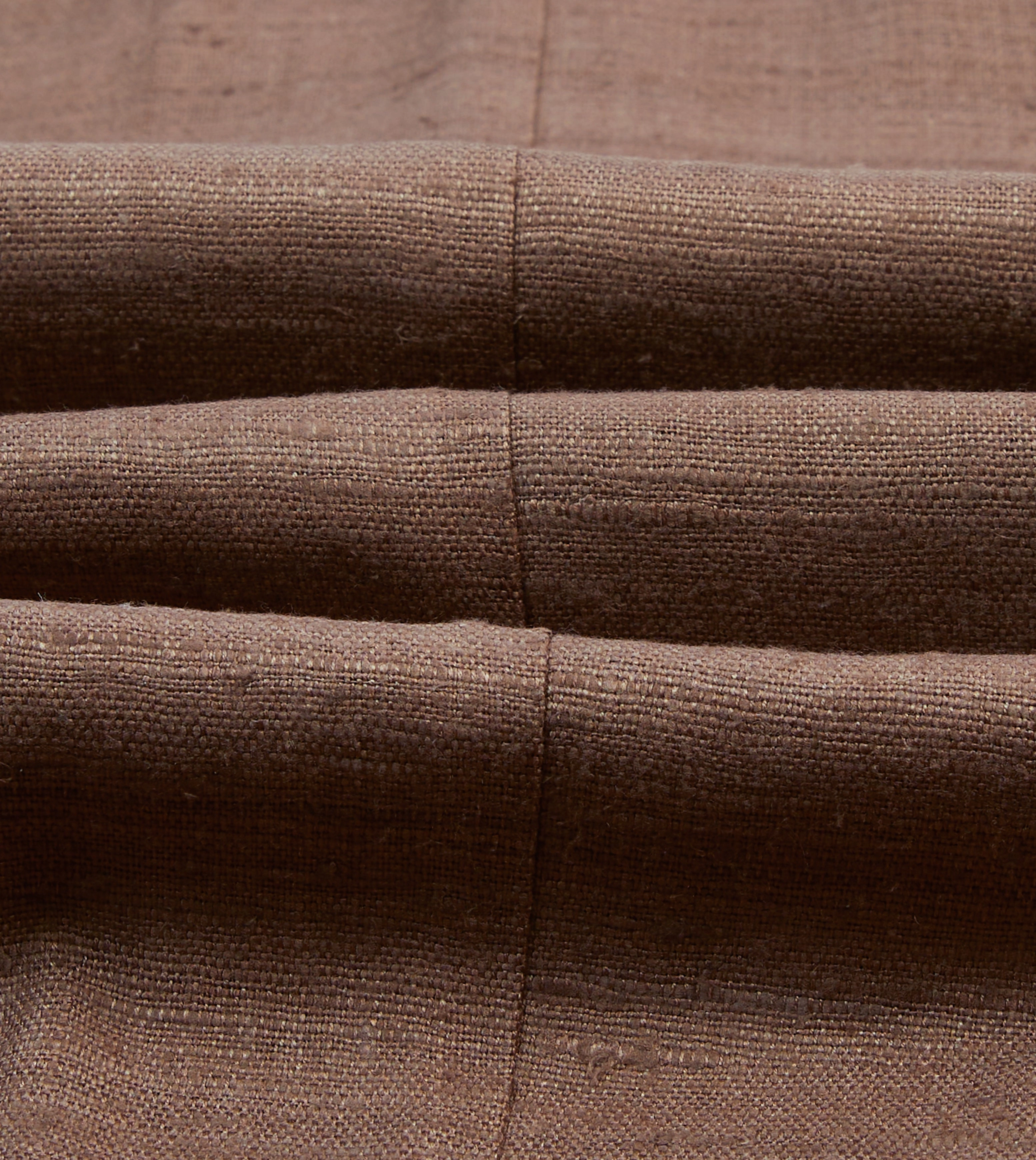 Brown Tussah Silk Double-Breasted Tailored Jacket