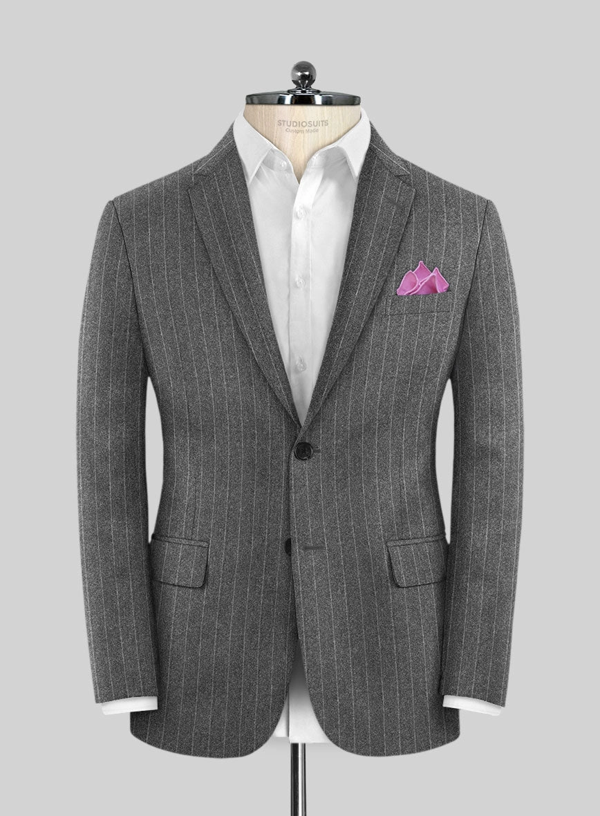 Caccioppoli Laudi Light Gray Wool Suit