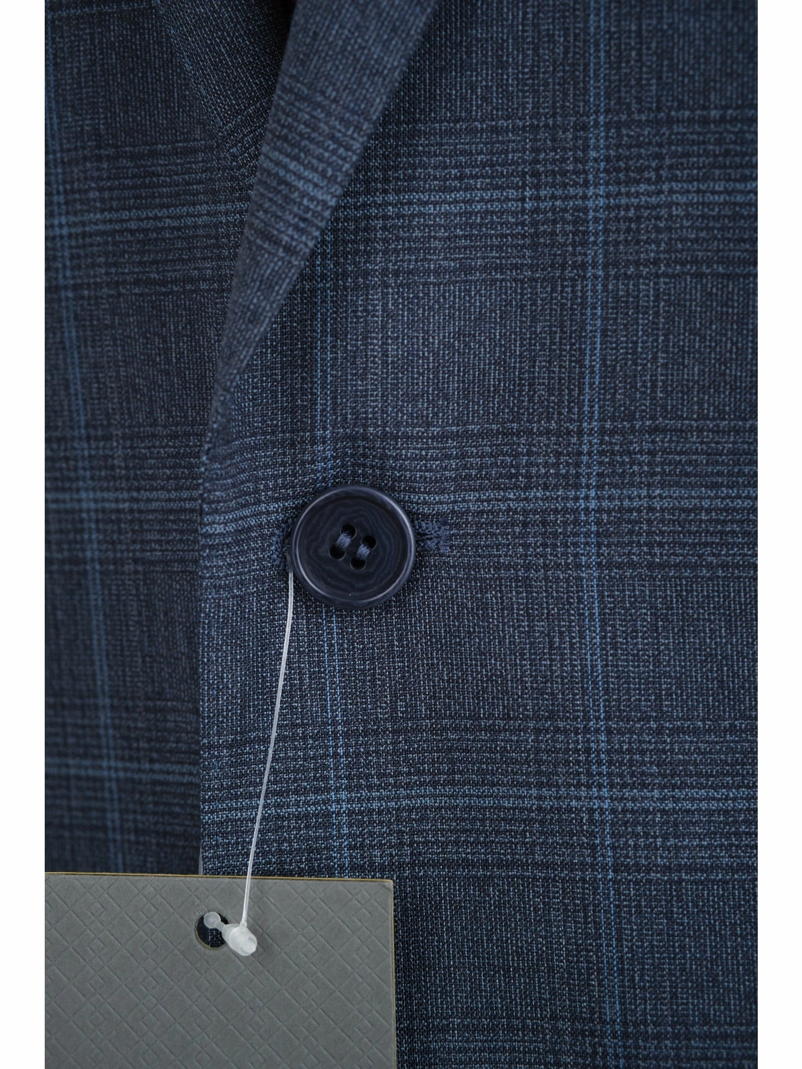 Canali 1934 Mens Blue Plaid 44L Drop 7 100% Wool 2 Piece Suit