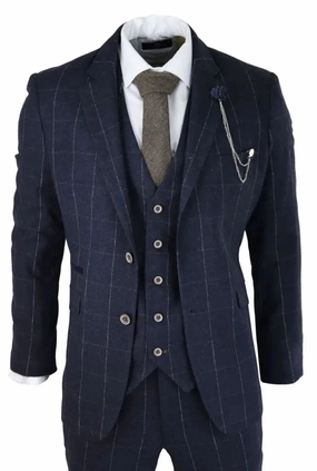 Cavani Three-Piece Suit - Angels Navy