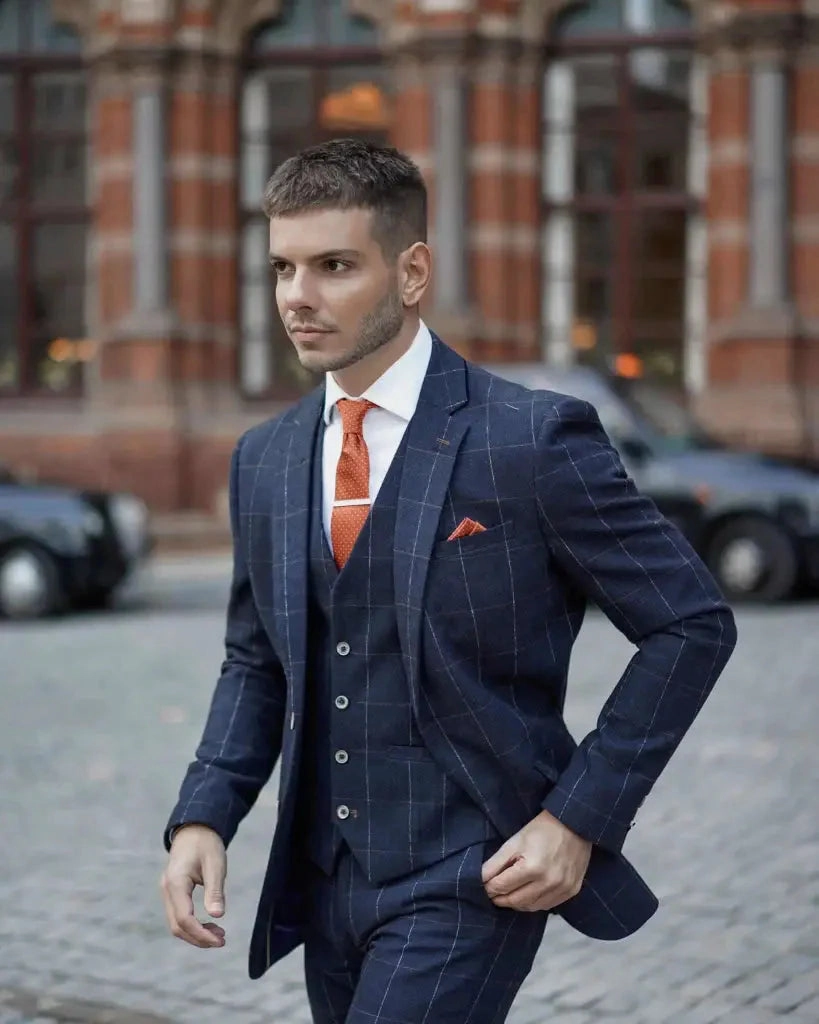 Cavani Three-Piece Suit - Angels Navy