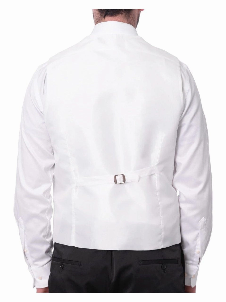 Cemden Mens Slim Fit Solid White 1-button 3 Piece Tuxedo Suit With Shawl Lapels