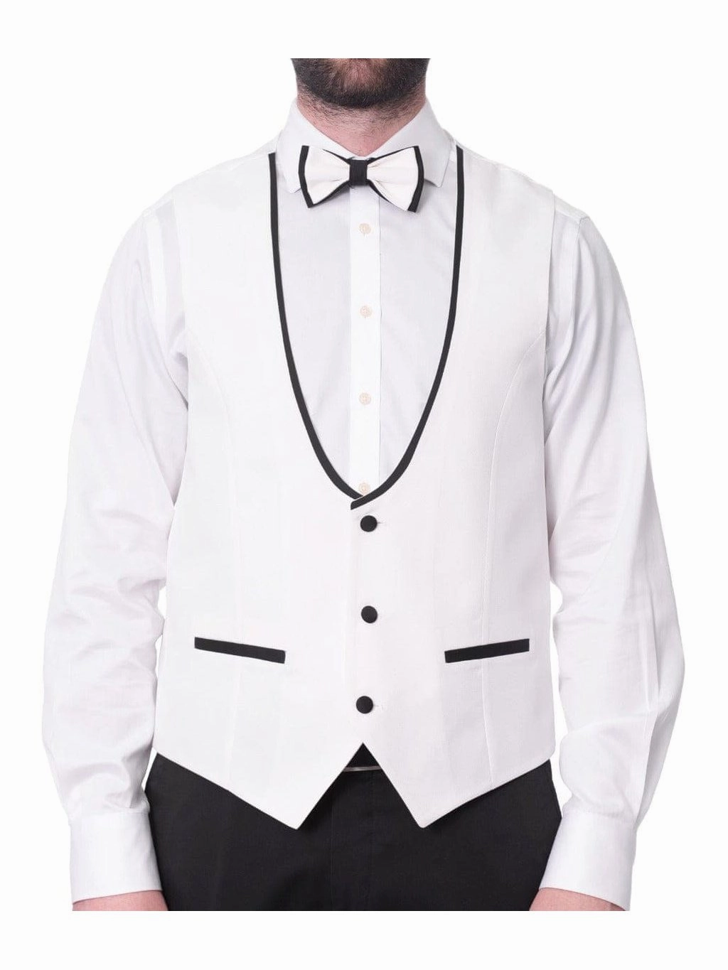 Cemden Mens Slim Fit Solid White 1-button 3 Piece Tuxedo Suit With Shawl Lapels
