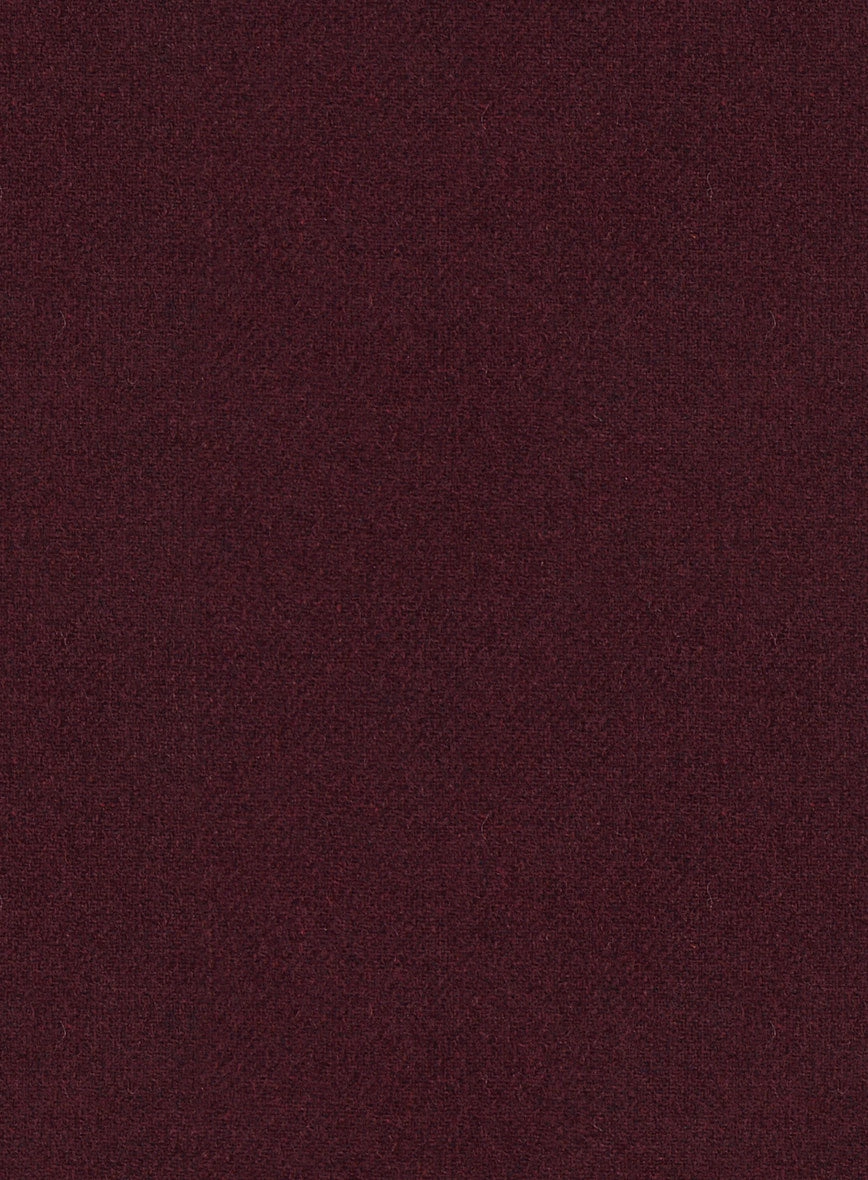 Dark Wine Heavy Tweed Suit