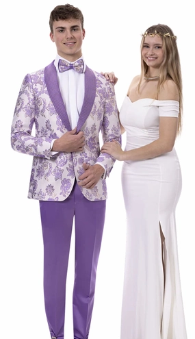 EJ Samuel JP113-PUR Mens Suit
