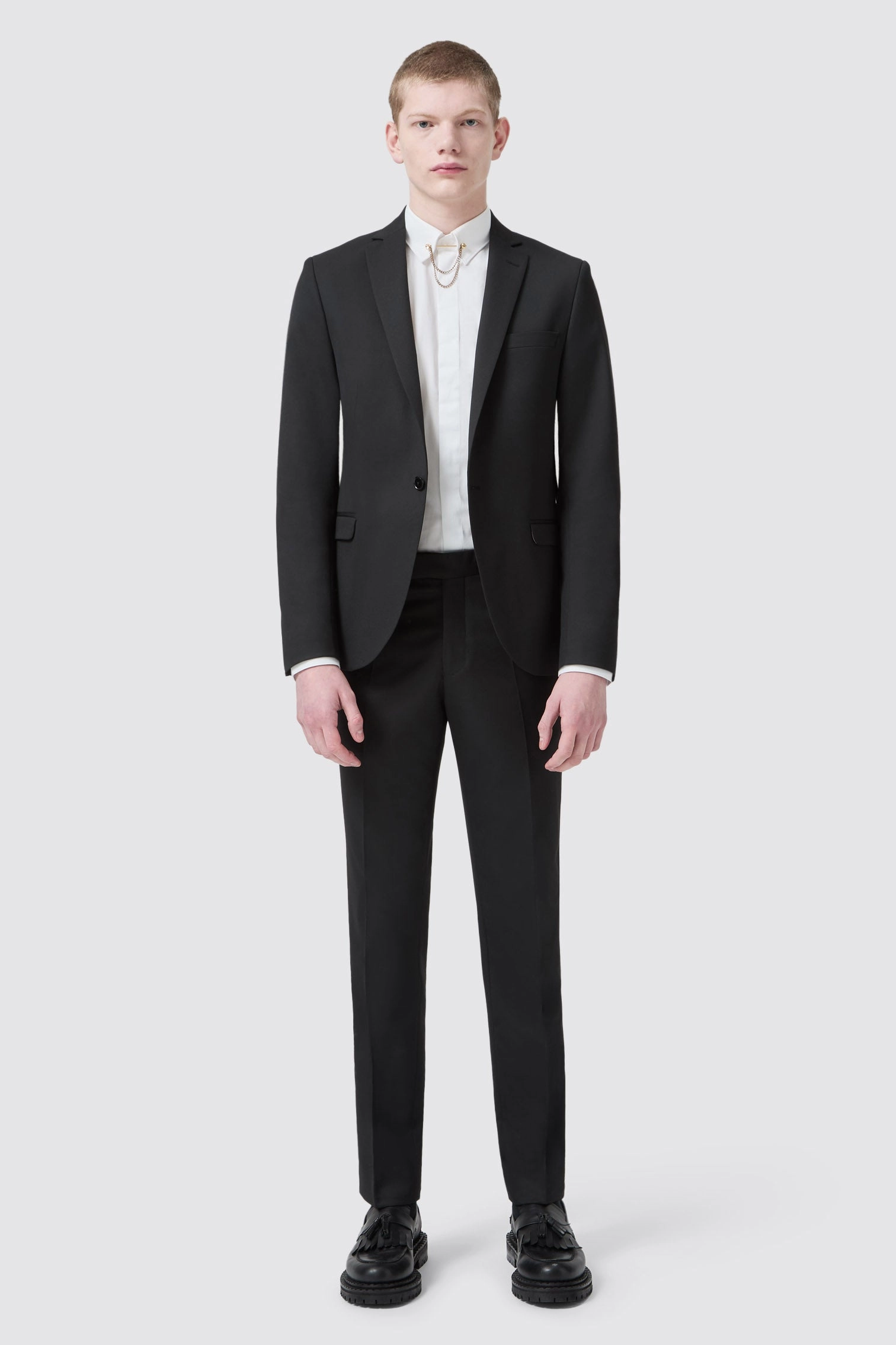 Ellroy Skinny Fit Black Suit