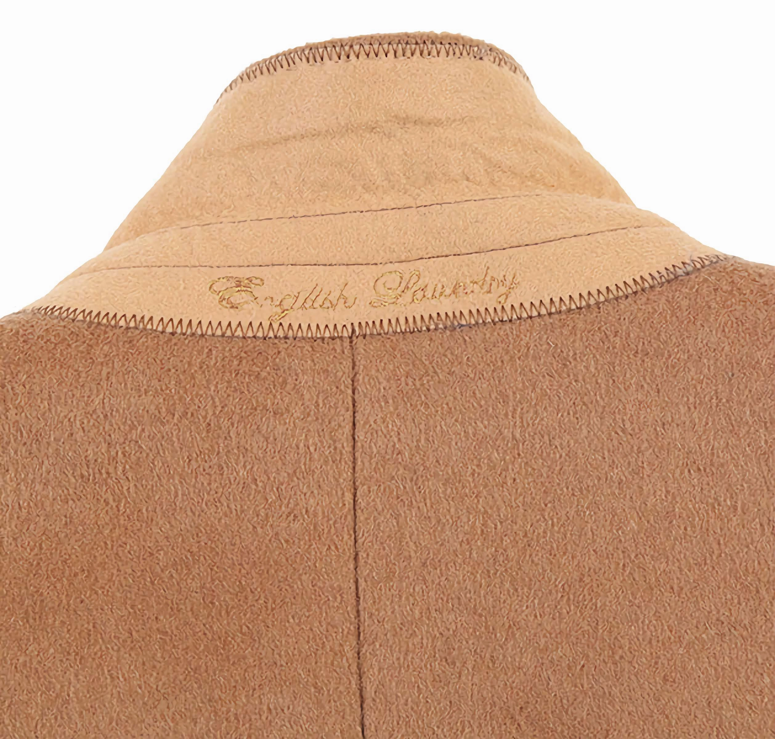 English laundry Camel Fall/Winter Essential Slim Fit Wool Blend Overcoat