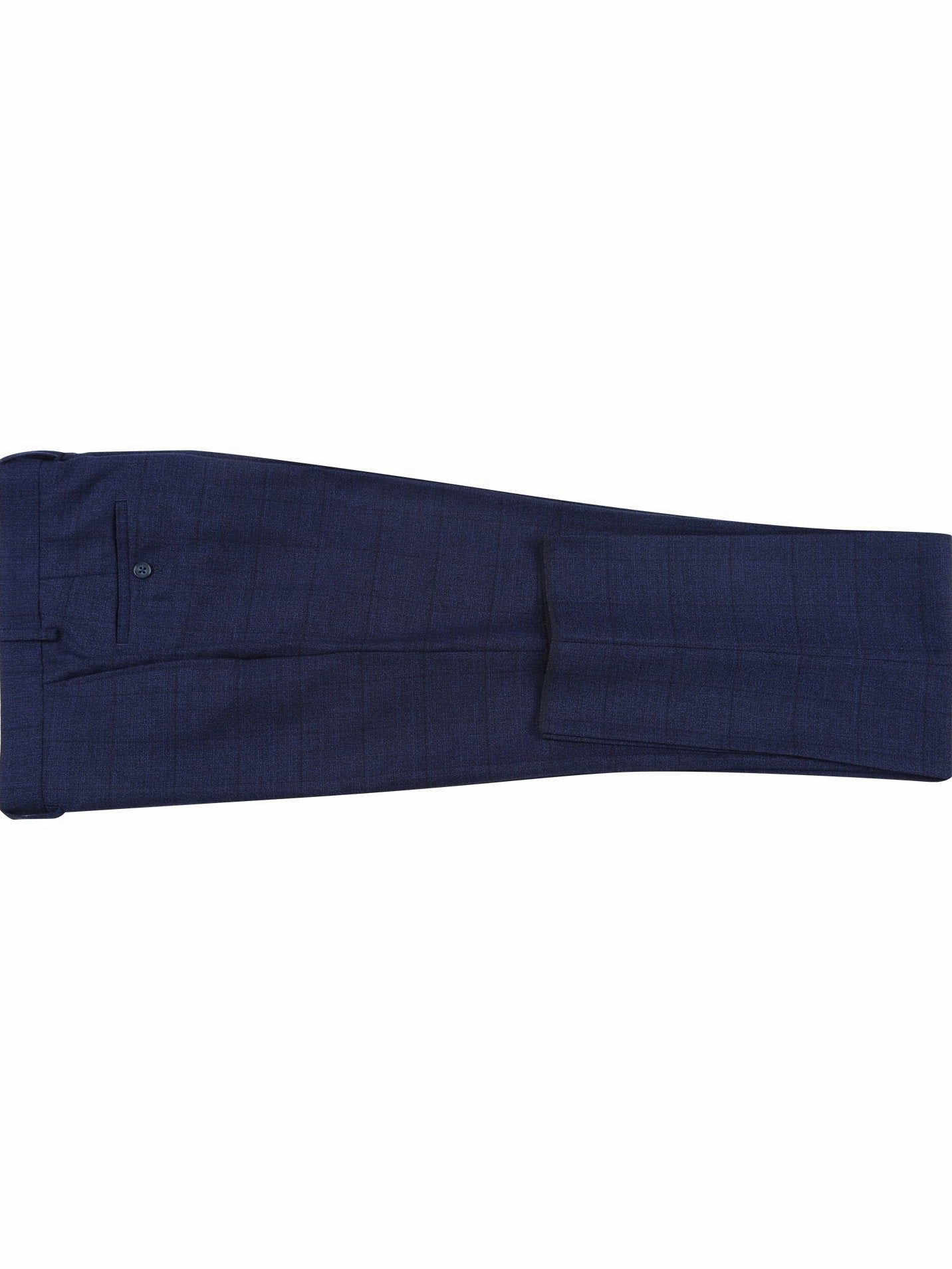 English Laundry Slim Fit Two button Blue Check Peak Lapel Suit