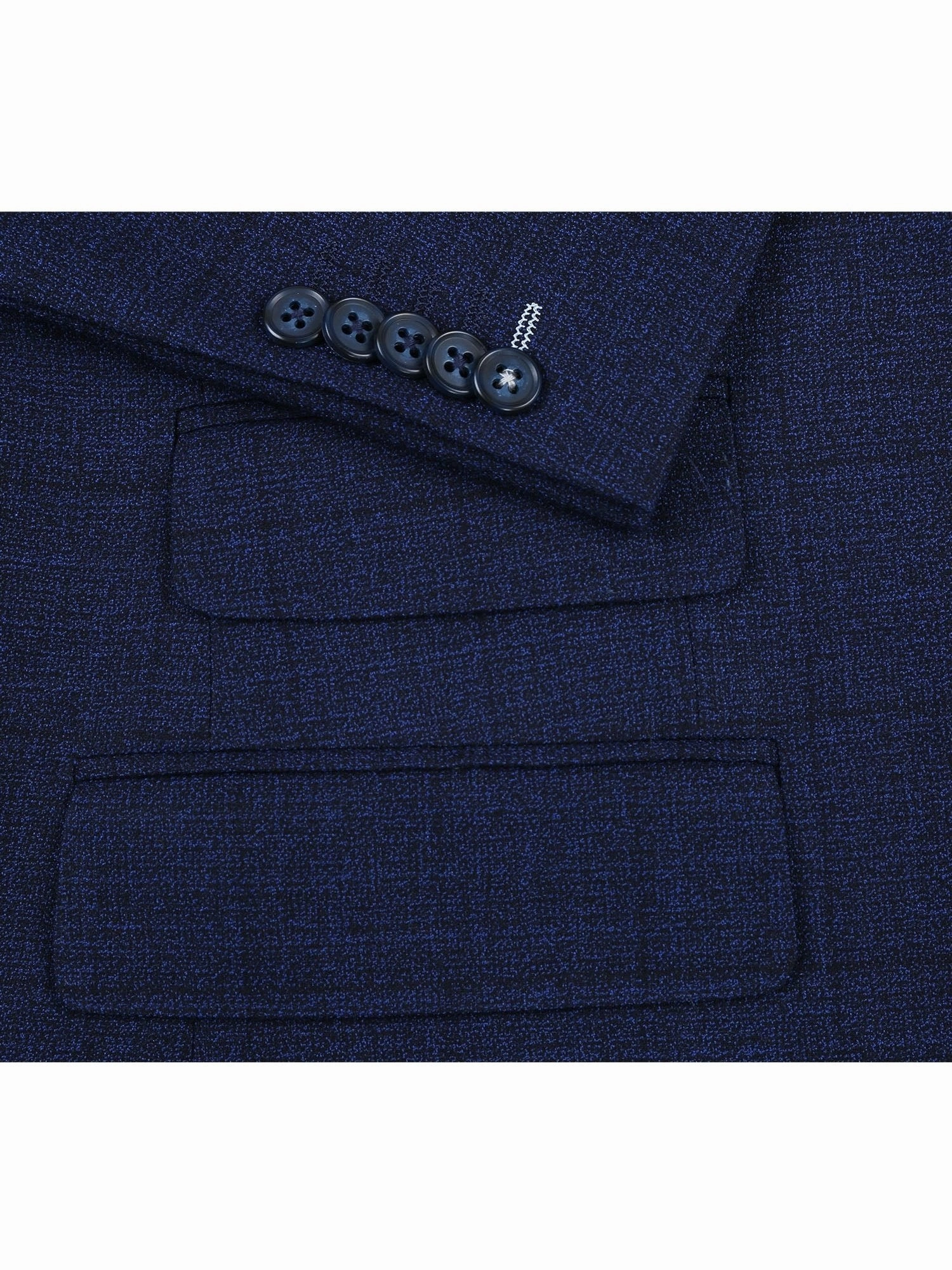 English Laundry Slim Fit Two button Blue Check Peak Lapel Suit