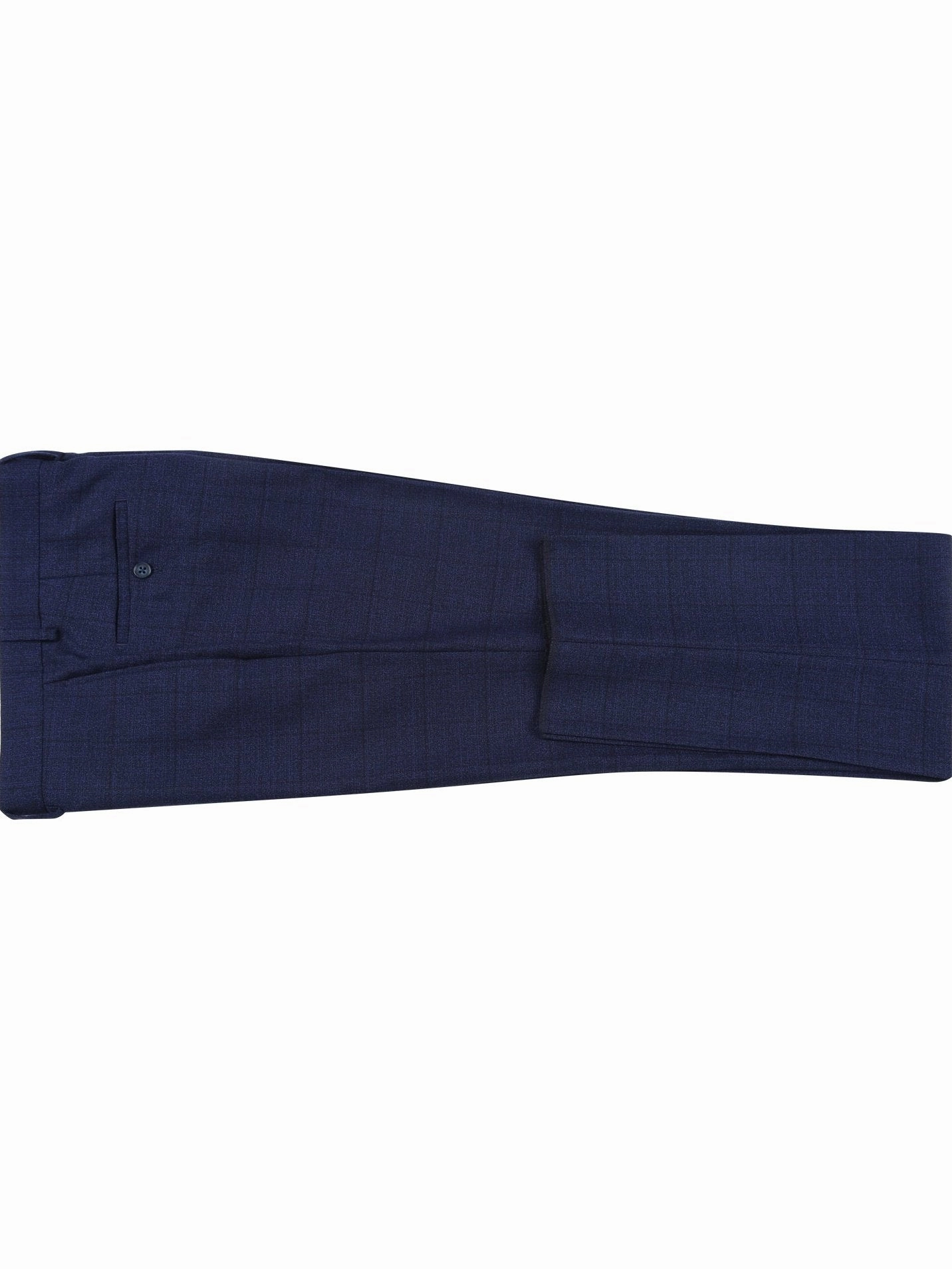 English Laundry Slim Fit Two button Blue Check Peak Lapel Suit