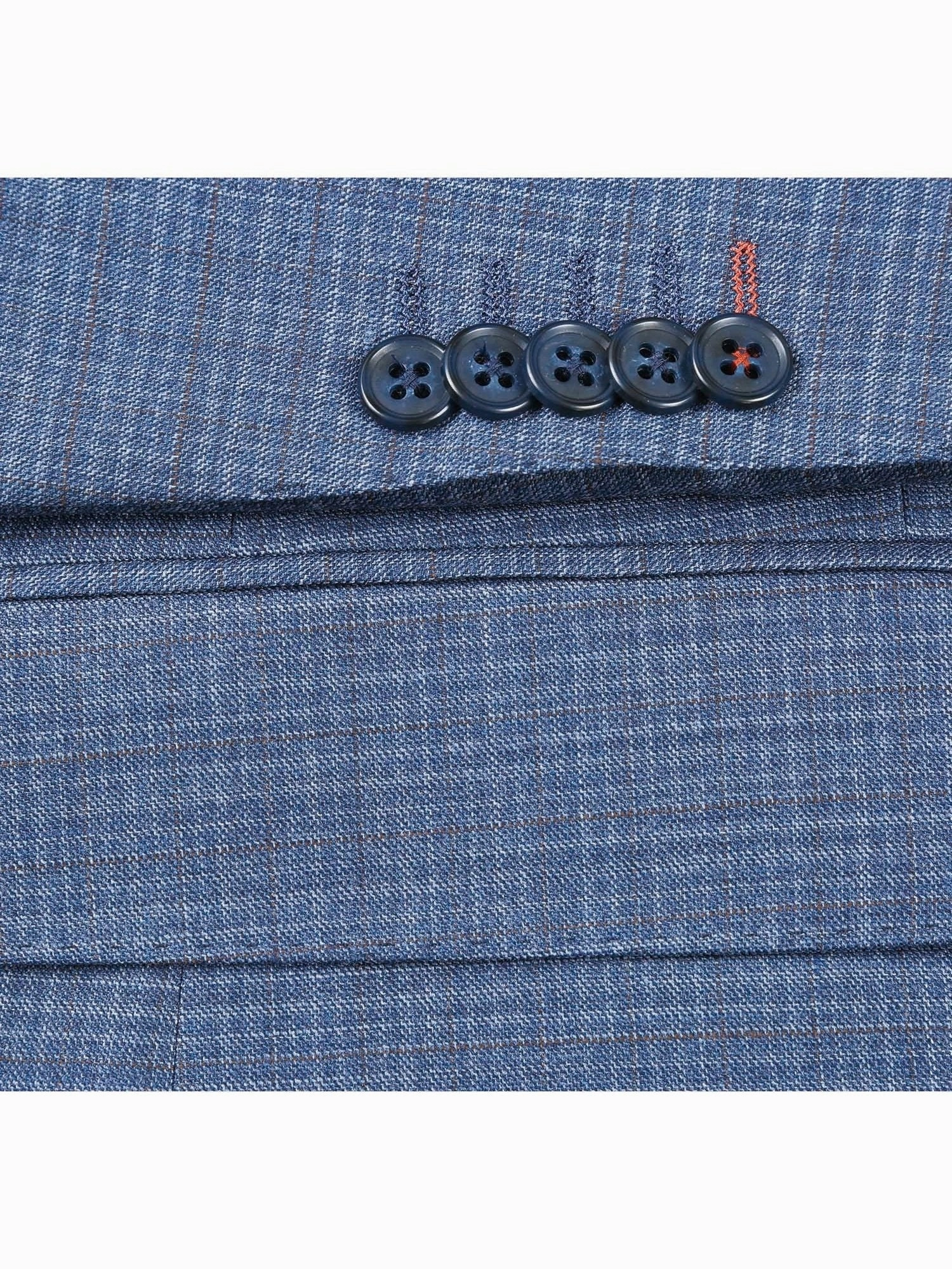 English Laundry Slim Fit Two Button Pale Blue Wool Notch Lapel Suit