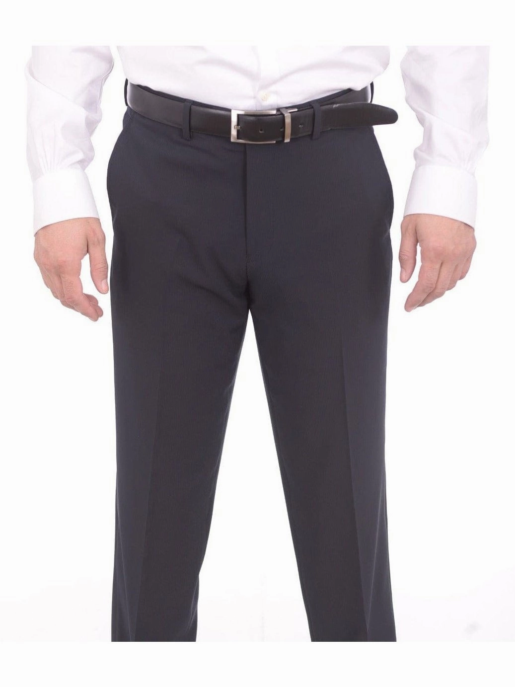 EP Slim Fit Navy Blue Tonal Striped Two Button Tuxedo Suit