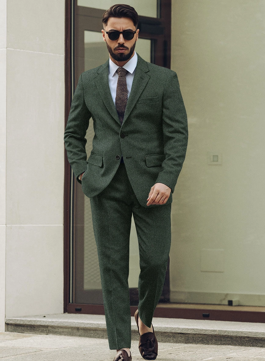 Green Heavy Tweed Suit