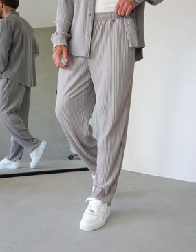 Grey Pleated Trouser