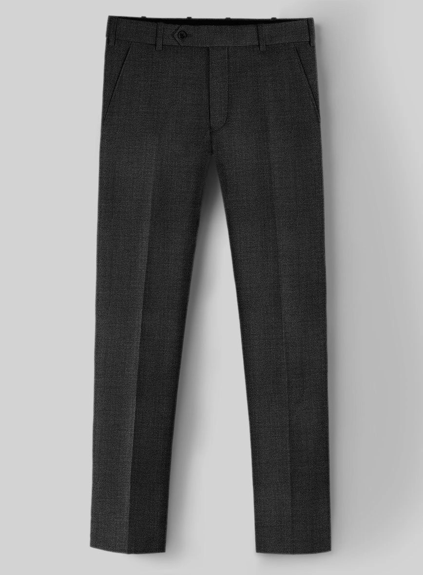 Guabello Charcoal Sharkskin Suit