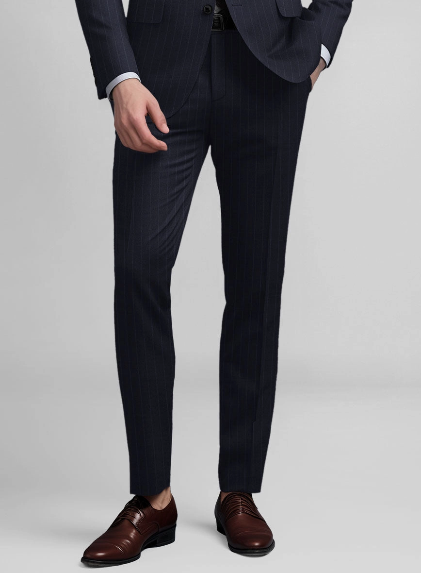 Guabello Dark Blue Pinstripe Suit