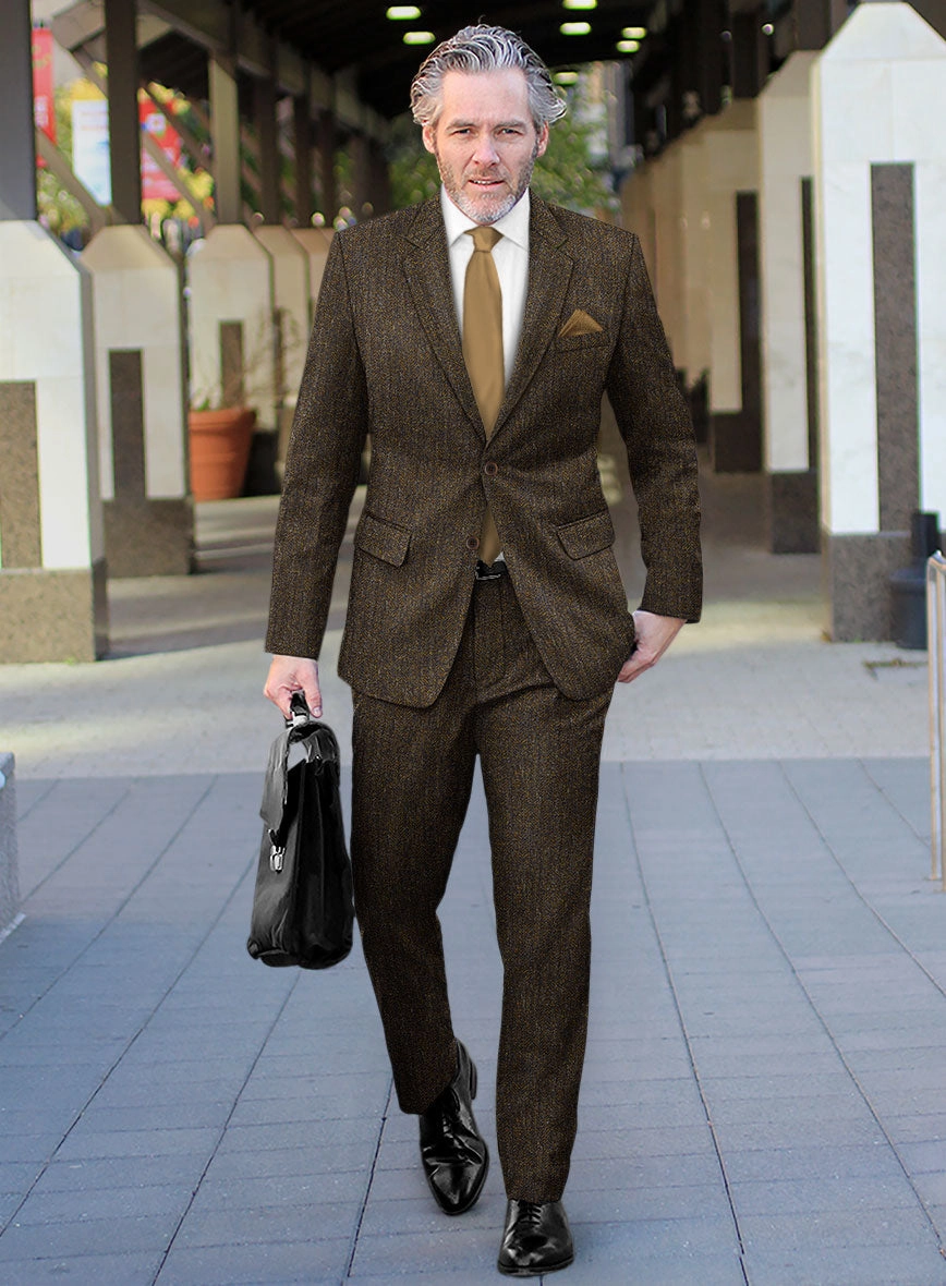 Haberdasher Brown Tweed Suit