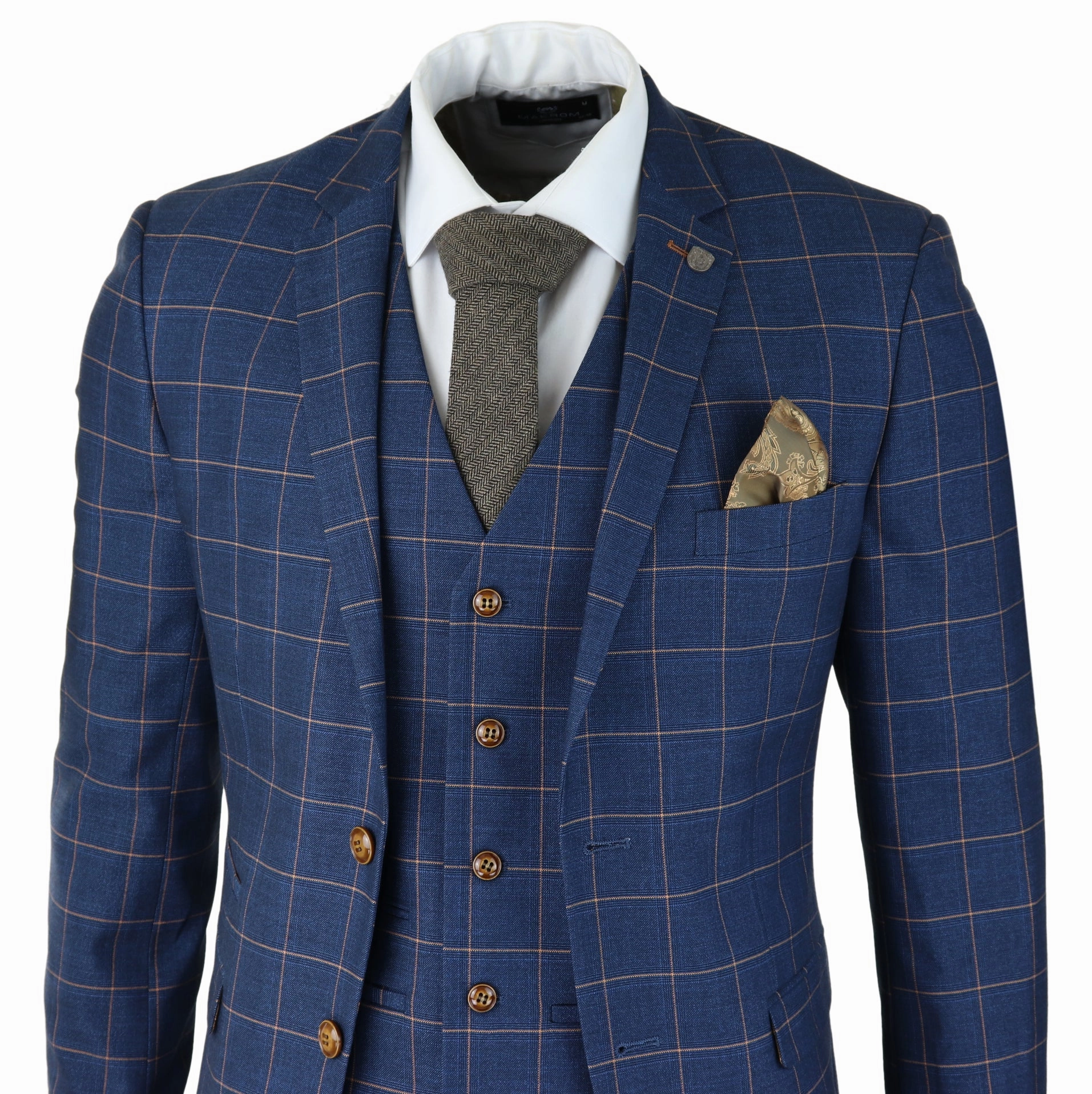 Hamleys 3 Piece Blue Check Suit