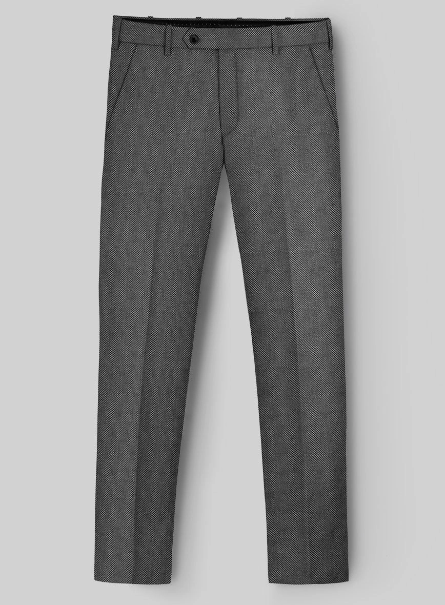 Hardy Minnis Gray Birdseye Wool Suit