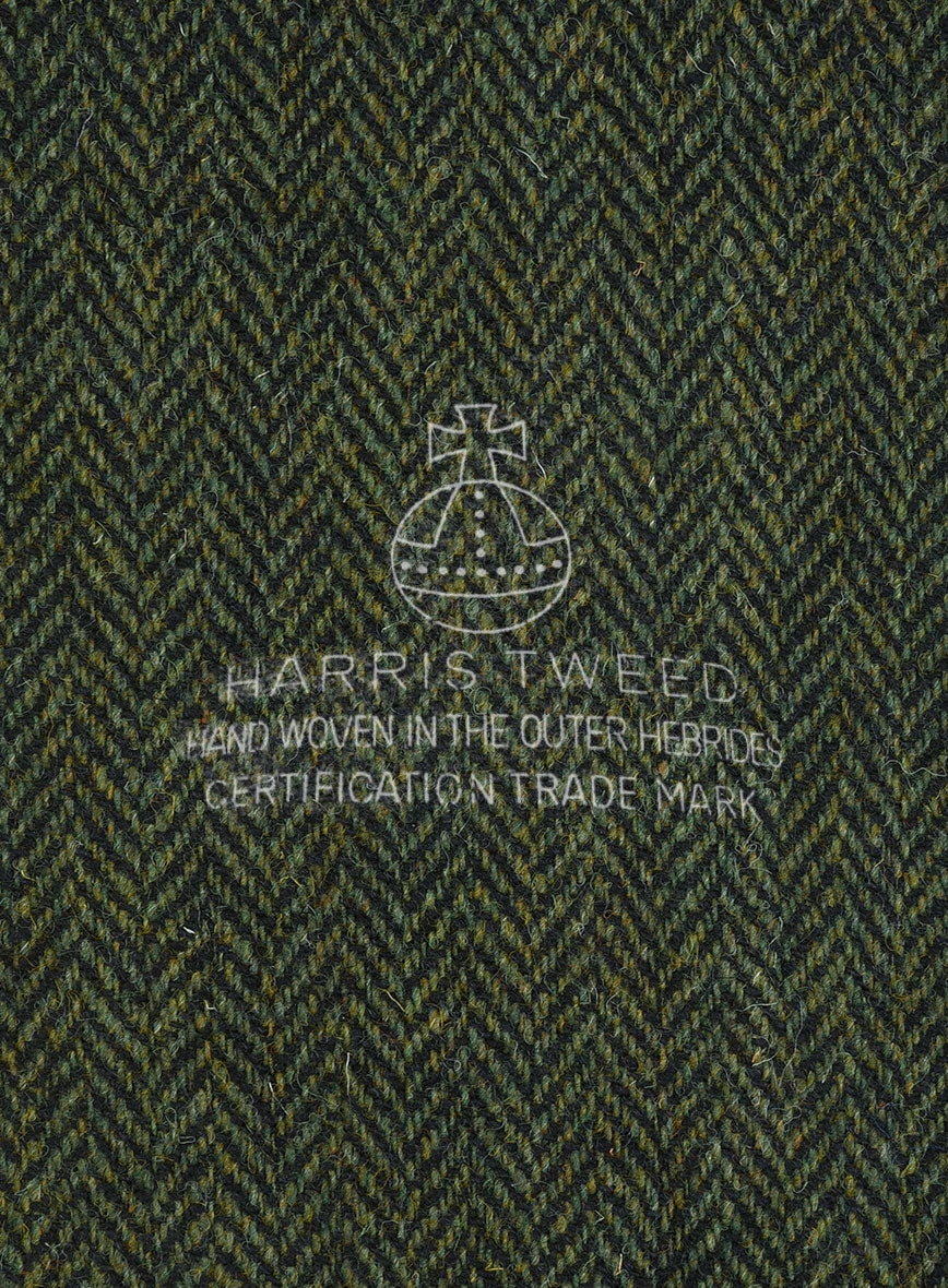 Harris Tweed Forest Green Herringbone Suit