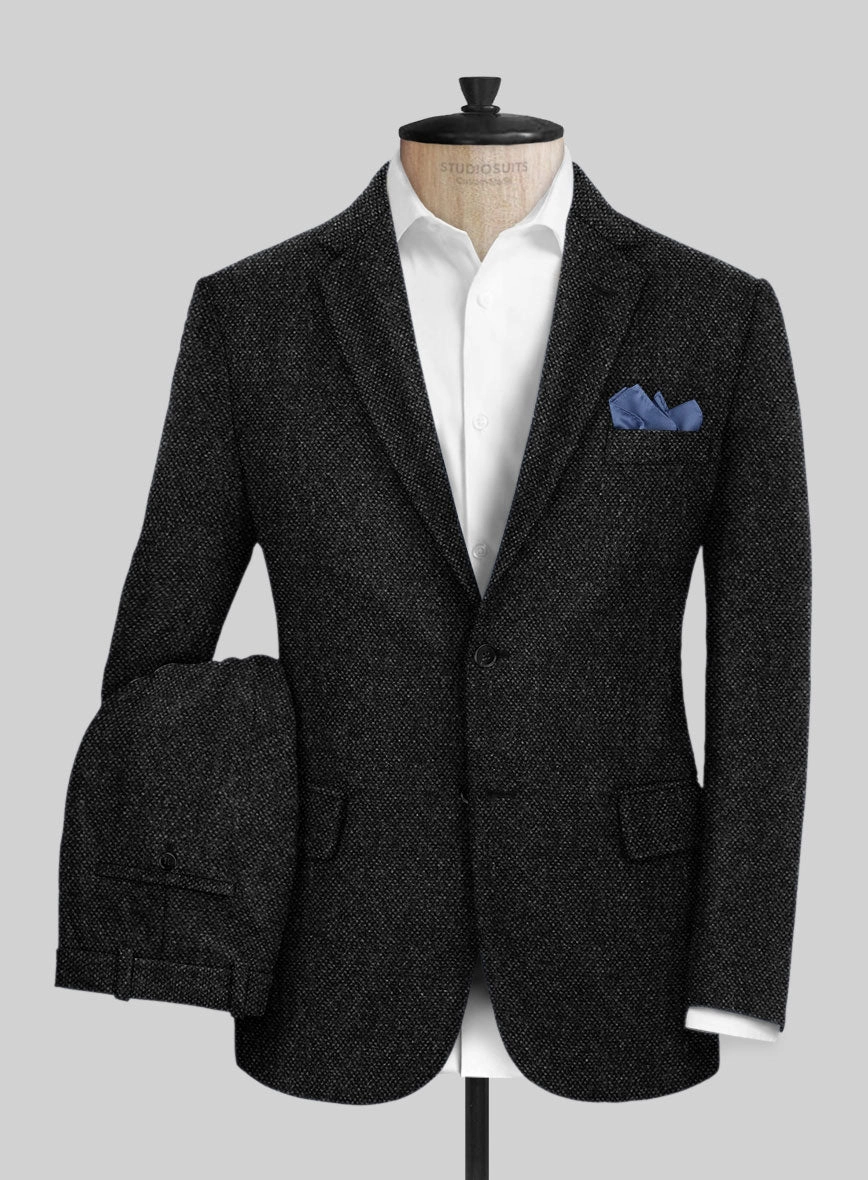 Highlander Heavy Charcoal Bedford Tweed Suit