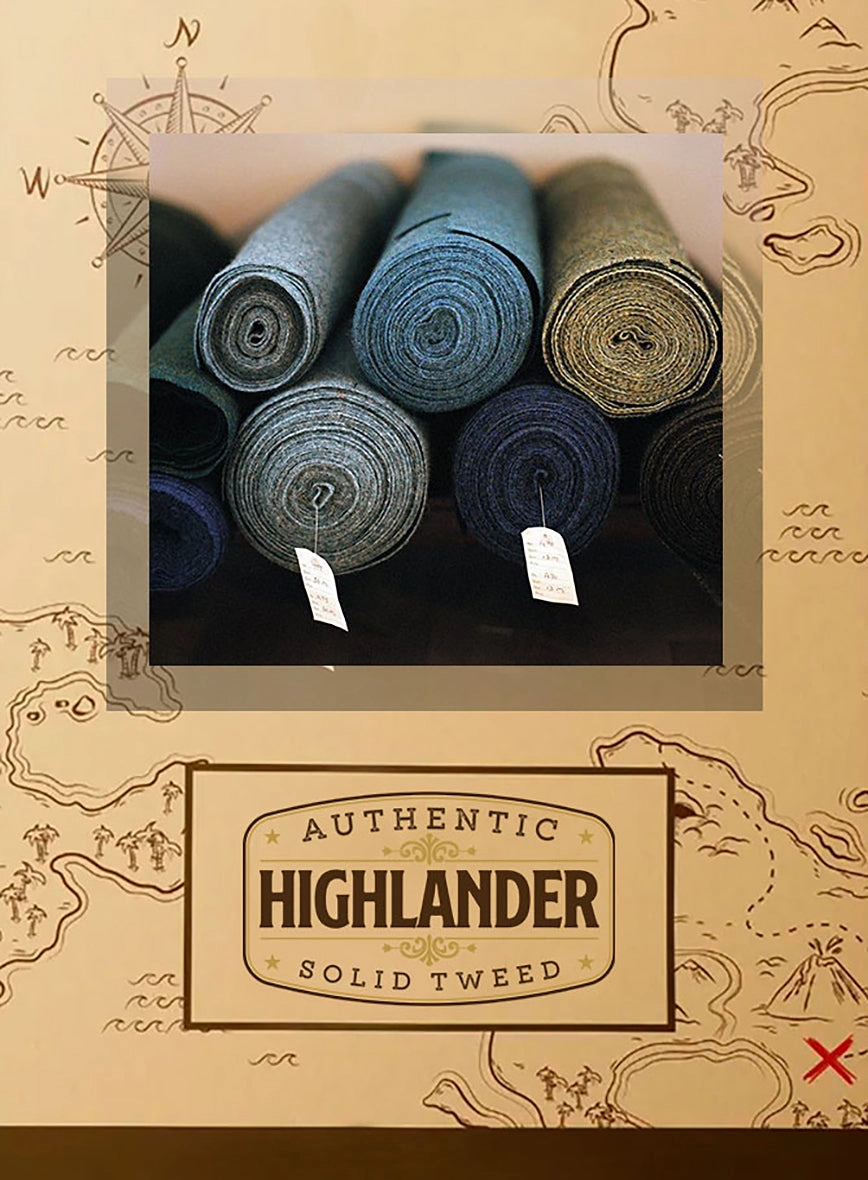 Highlander Heavy Honeycomb Gray Tweed Suit