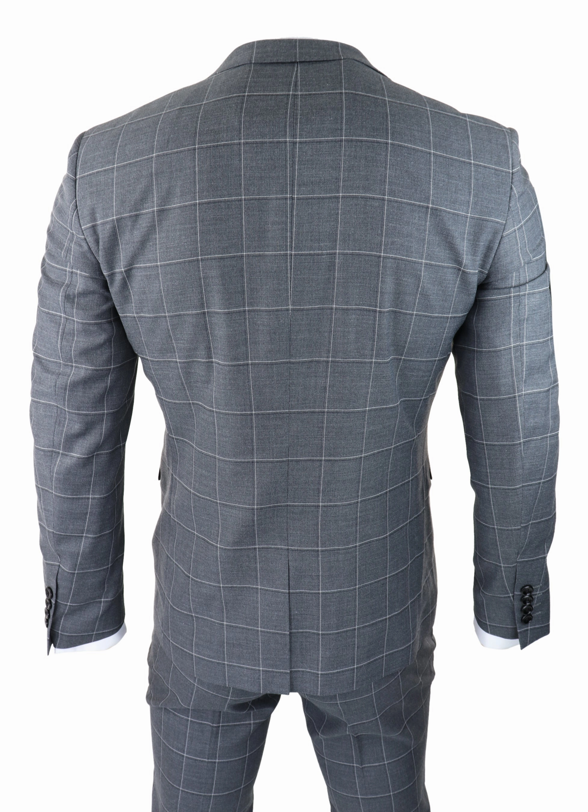 Hobbs Grey Check 3 Piece Suit