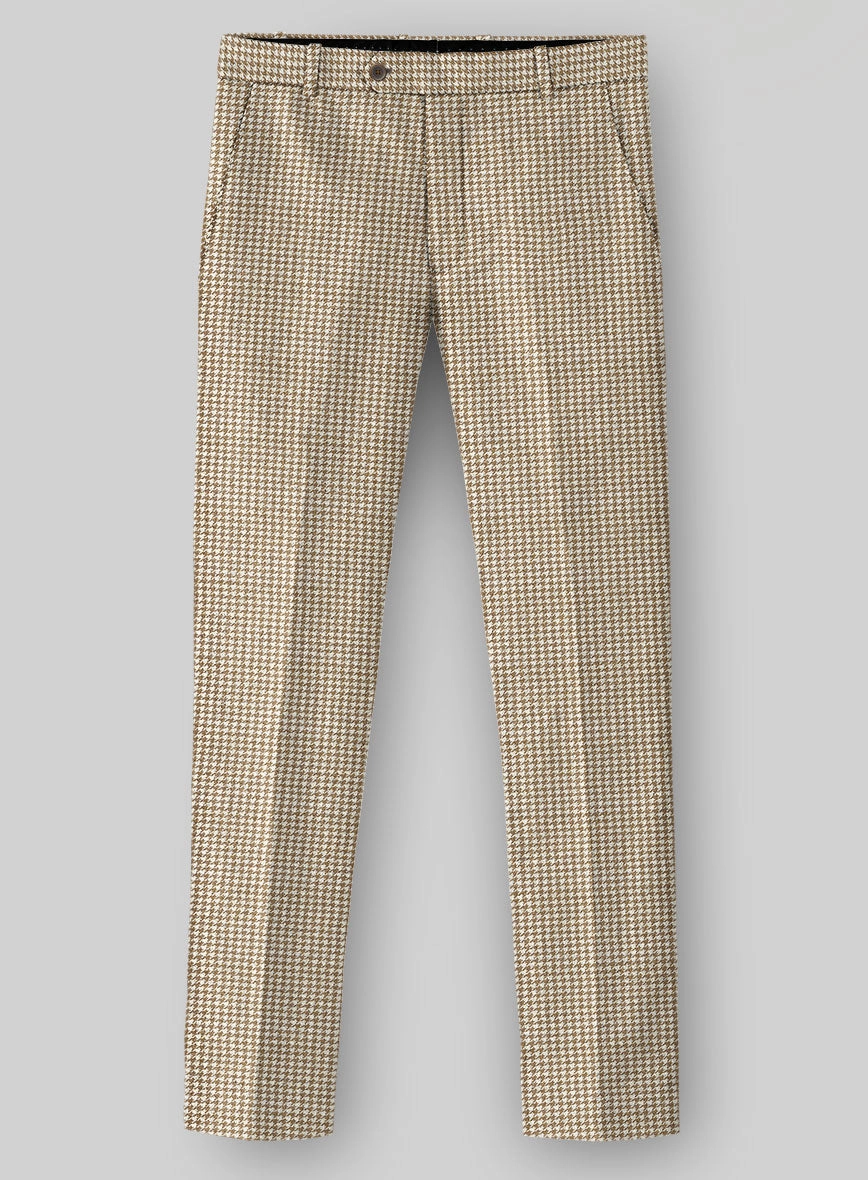 Houndstooth Beige Tweed Suit